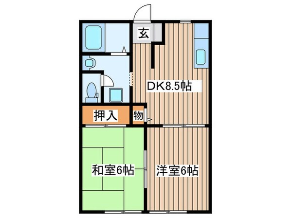 サンサンハウスの物件間取画像